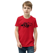 Load image into Gallery viewer, CHQMA Q-Guy Ink Splatter Youth Short Sleeve T-shirt